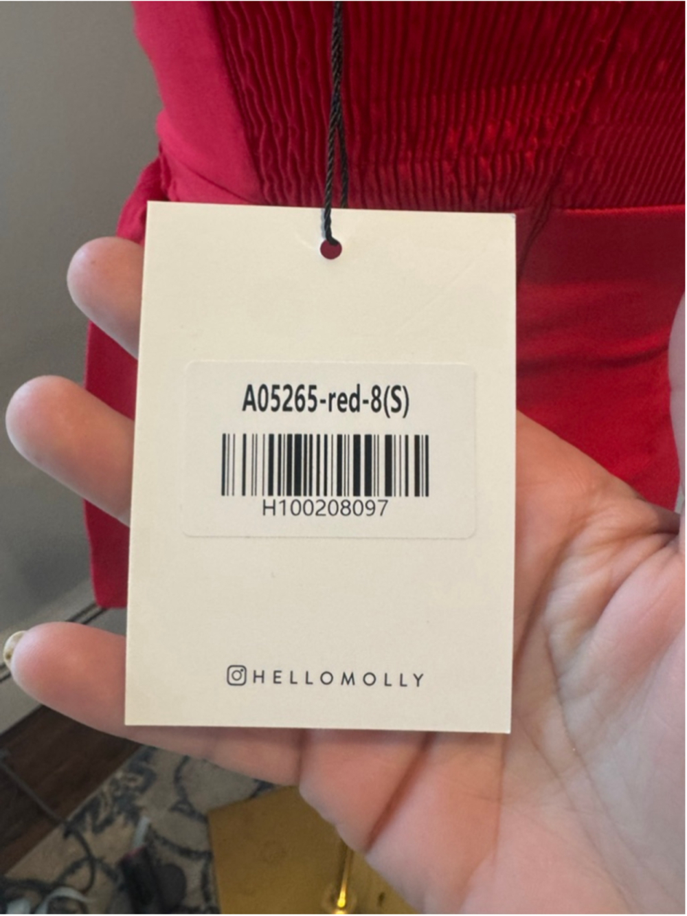 NWT Hello Molly | HOT VIBES Corset Mini Dress | Red | Size Small - Picture 8 of 10